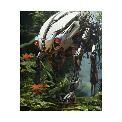 Robotic Wildlife Sanctuary: Harmony in Nature - Poster
