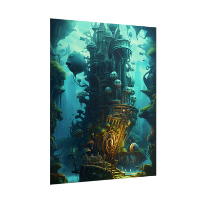 Steampunk Undersea Odyssey: Captain Nemo's Mechanical Voyage - Poster