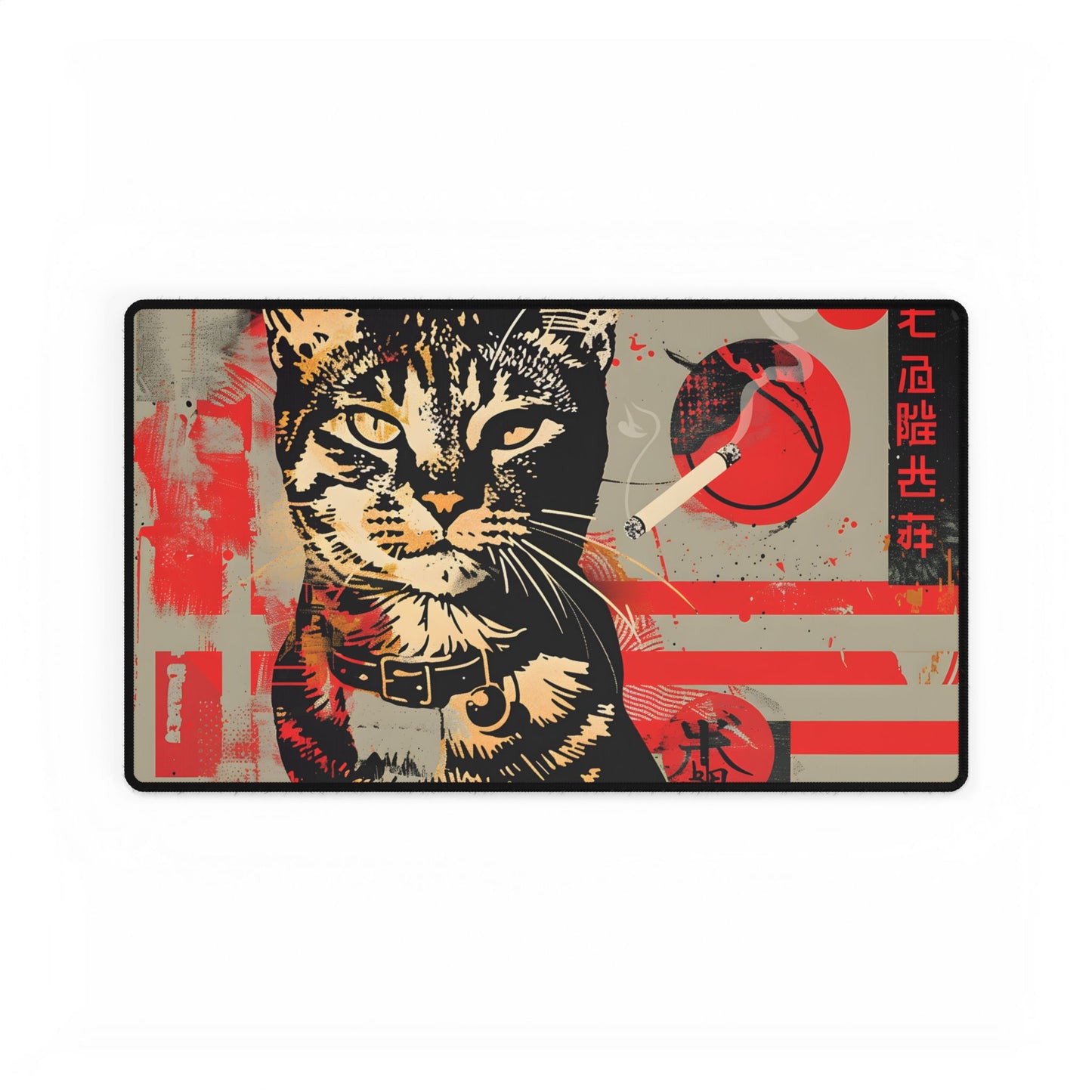 Realistic Cat Artwork - Desk Mat