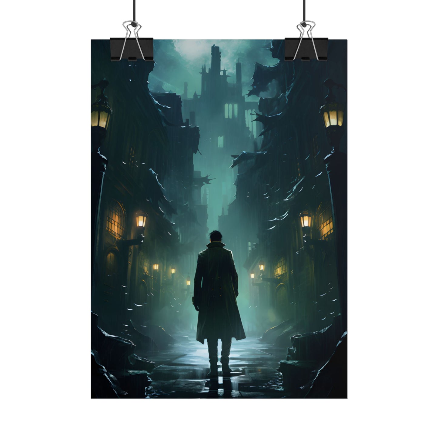 Urban Noir Detective: Mystery Solving Artwork - Poster