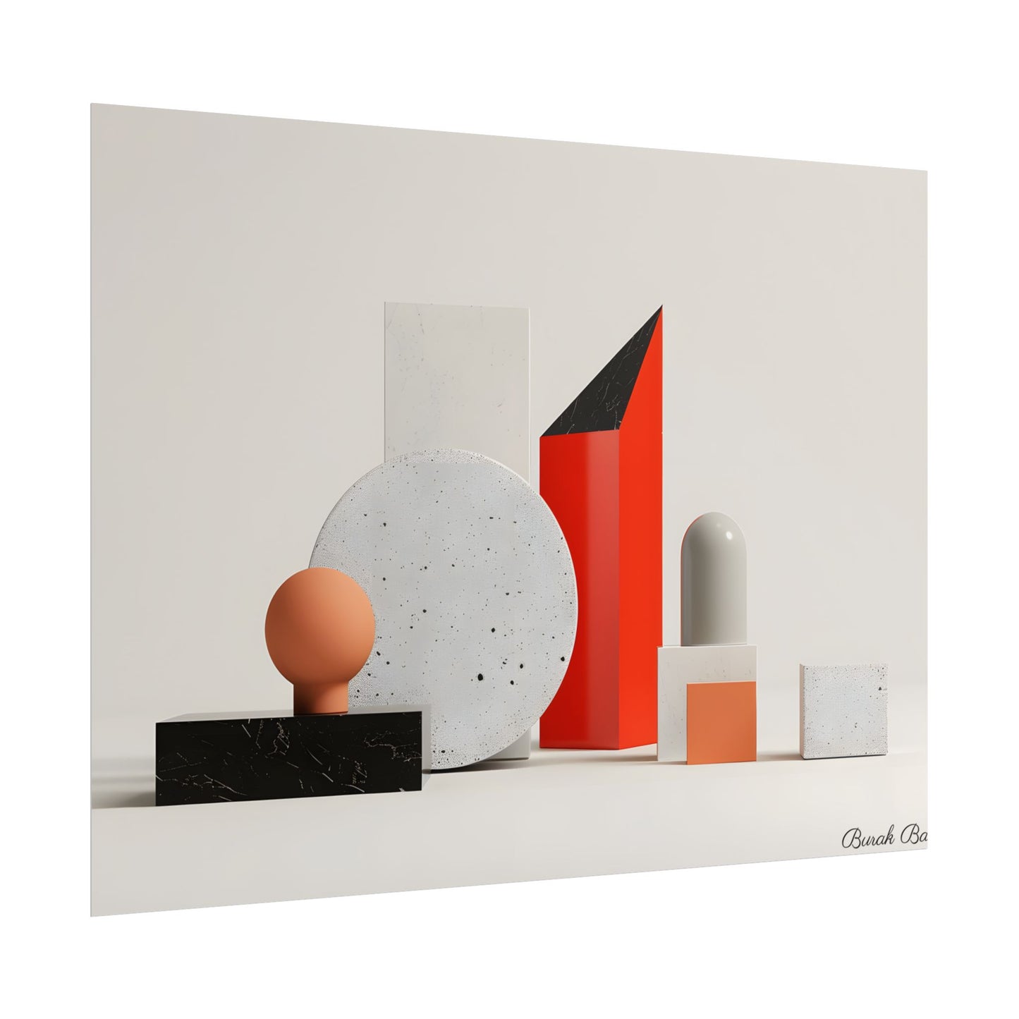 Minimalist Geometric Design: Modern Accessory Artwork - Poster