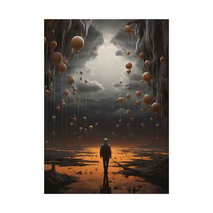 Freedom in Nature: Casual Outdoor Portrait - Poster