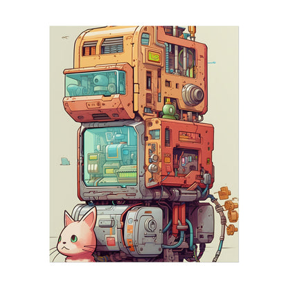 Pixel Perfect Cyber-Pet: Whimsical Gamified Art - Poster