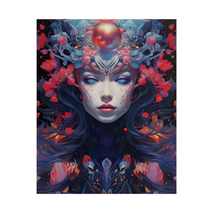Otherworldly Celestial Dreams: Starry Night Artwork - Poster