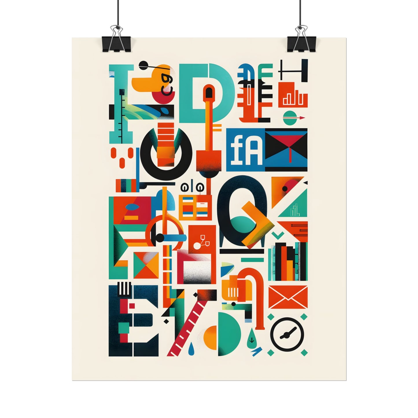 Colorful Infographic: Statistics Explained with Letter L - Poster
