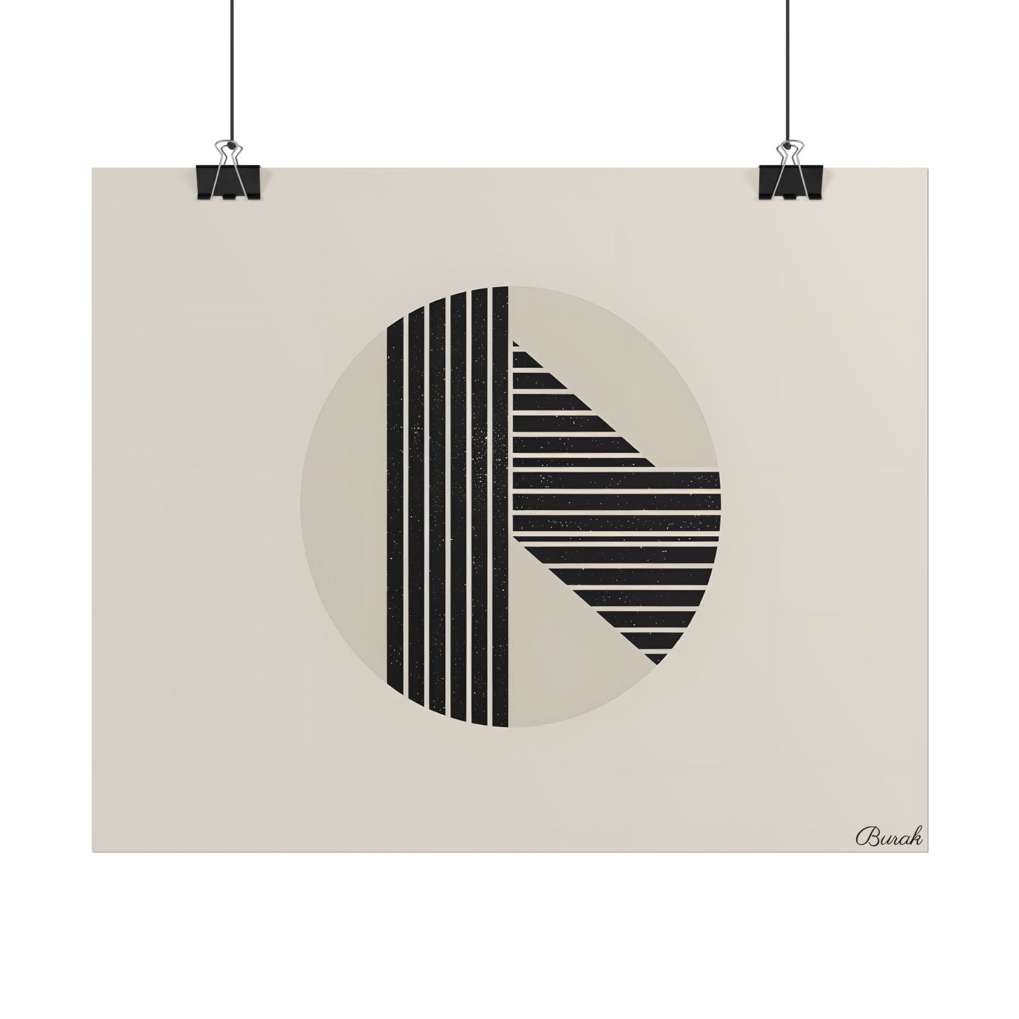 Modern Minimalist Poster: Bold Typography and Geometric Forms - Poster