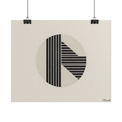 Modern Minimalist Poster: Bold Typography and Geometric Forms - Poster