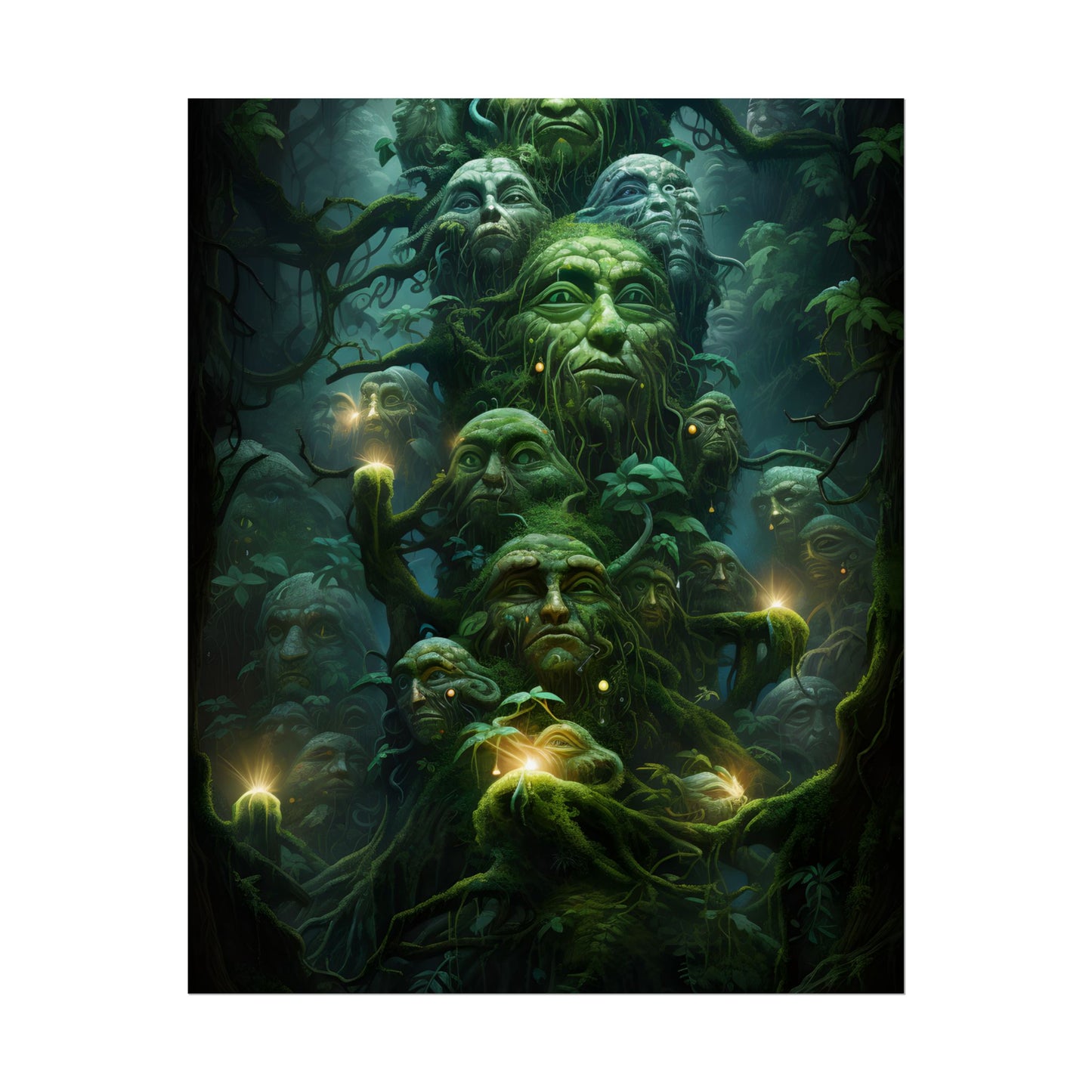 Mystical Ancient Forest Guardians: Natural Artwork - Poster