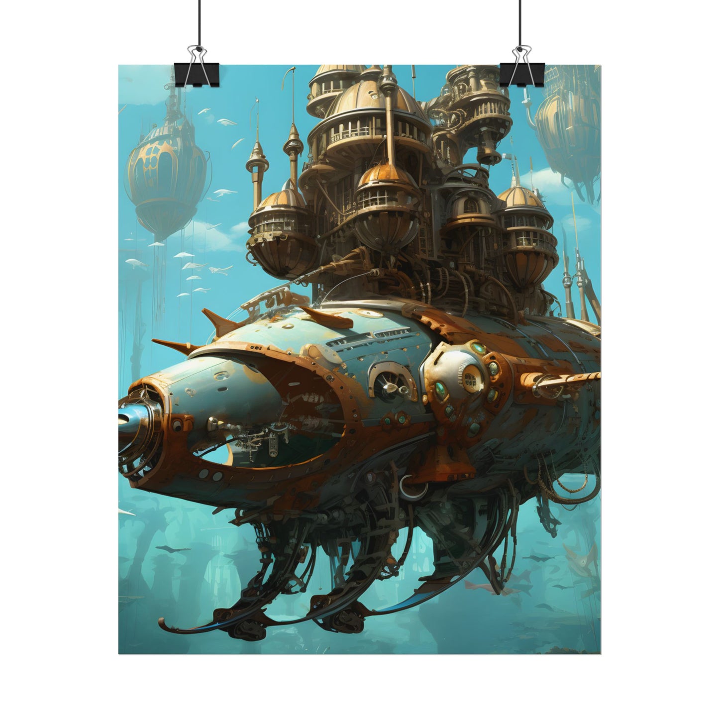Steampunk Ocean Adventure: Victorian Industrial Voyage - Poster