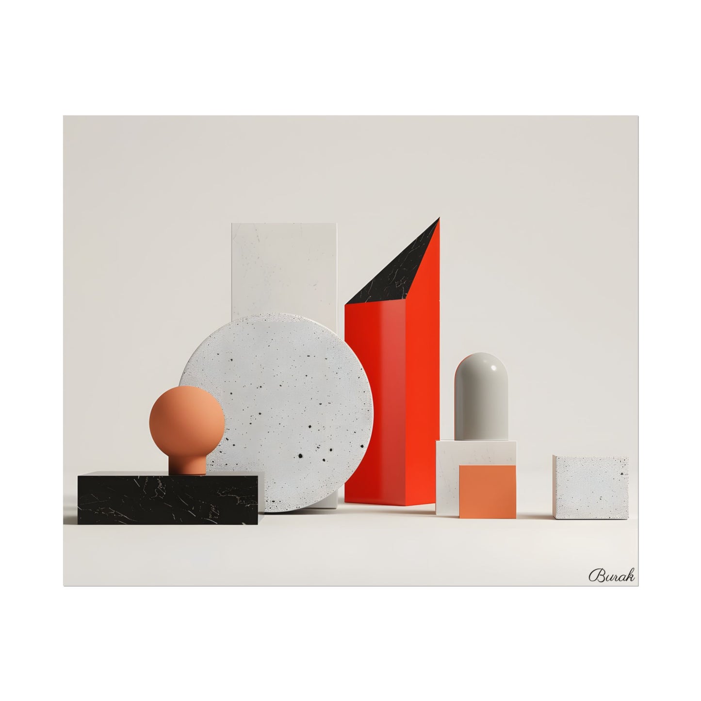 Minimalist Geometric Design: Modern Accessory Artwork - Poster