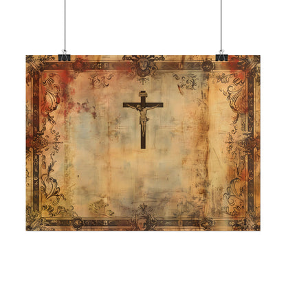 Vintage Biblical Art Print: A Historical Scene - Poster