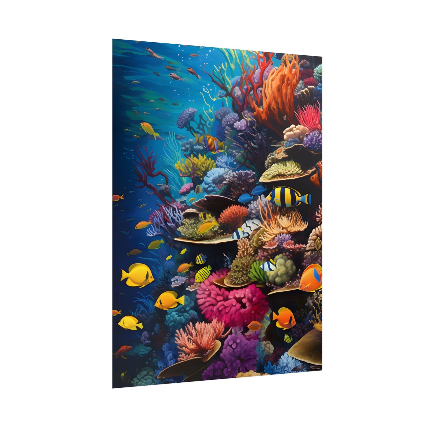 Underwater Paradise: A Sanctuary of Vibrant Marine Life - Artwork - Poster