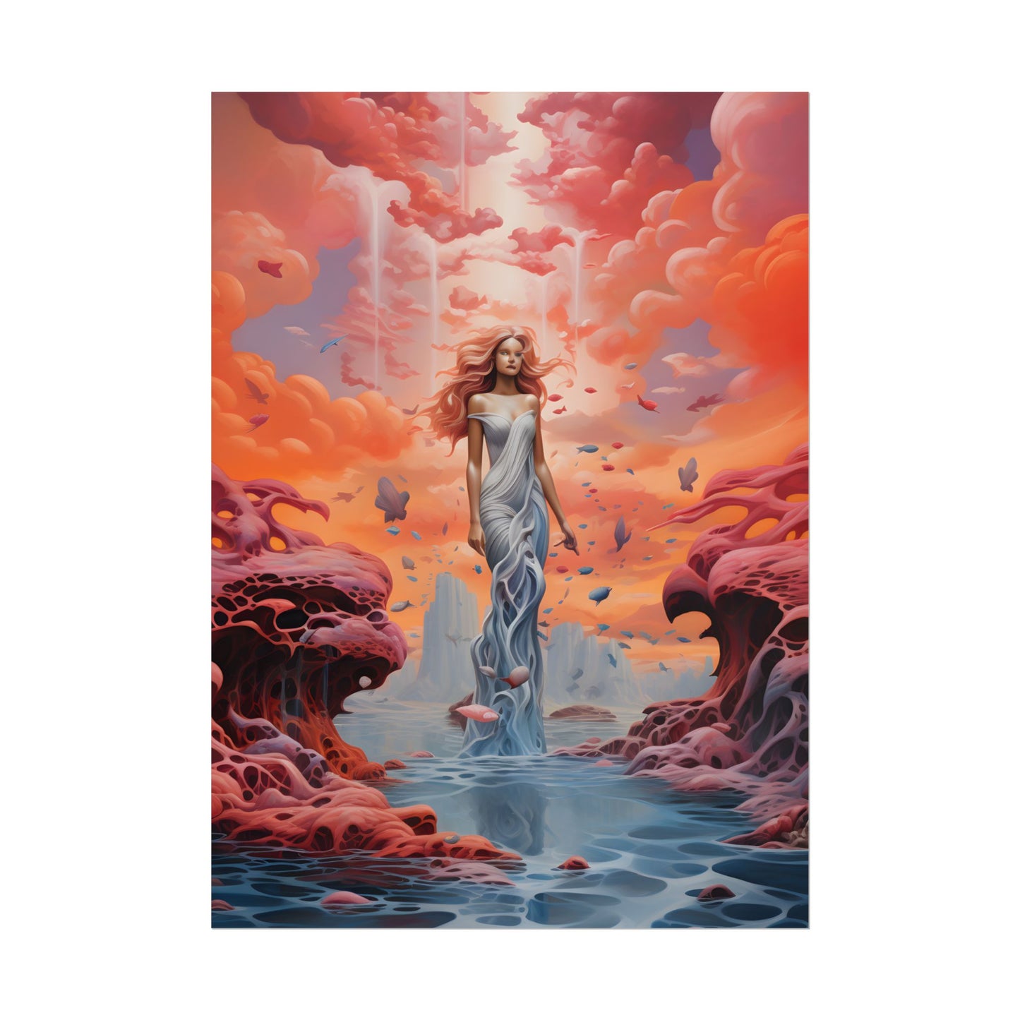 Immersive Dreamscape: A Surreal Journey through Psychedelic Art - Poster