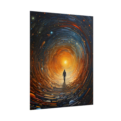 Space-Time Explorer: Intergalactic Adventure Digital Art - Poster