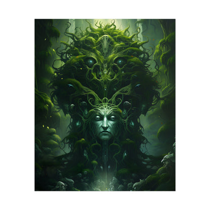 Mystical Forest Guardians: Ancient Tree Spirits Ethereal Artwork - Poster