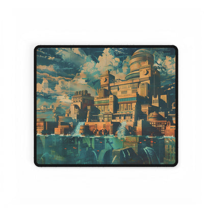 Vintage Travel Poster: Explore The Underwater Destination - Desk Mat