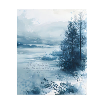 Peaceful Serenity: Winding River and Forest Reflections - Poster