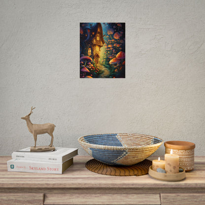 Enchanted Forest Whimsy: Vibrant Fairy Tale Artwork - Poster