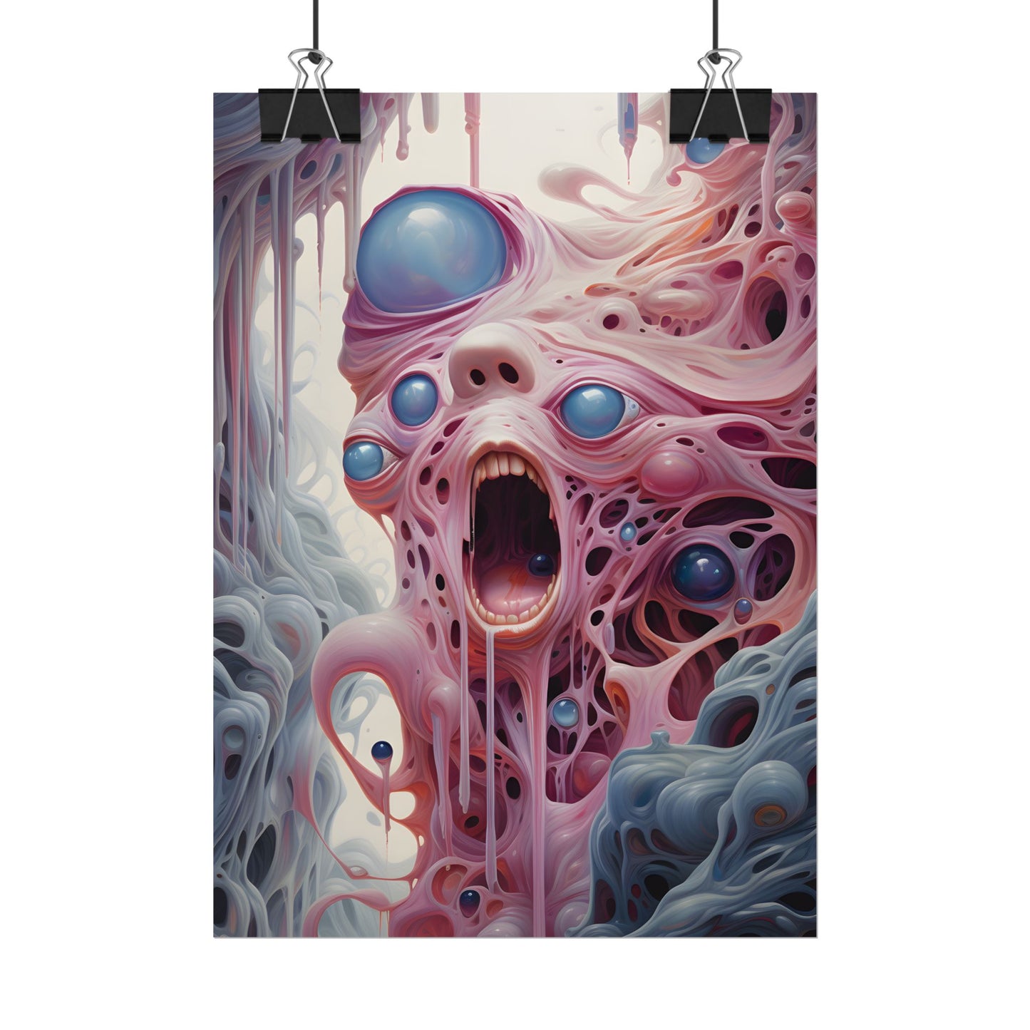 Fabric of Reality: Vibrant Portals and Rifts Artwork - Poster