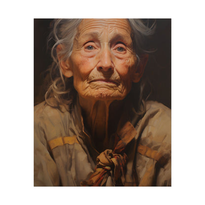 Wisdom of Age: Portrait of an Elderly Person - Poster