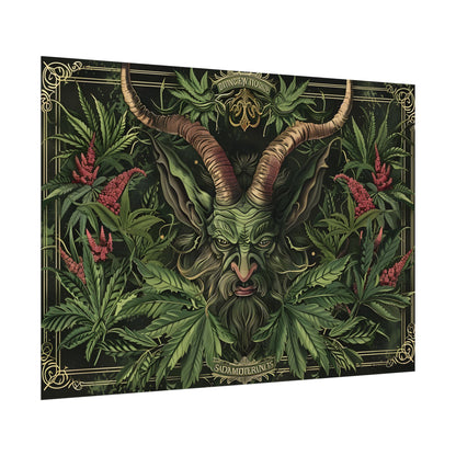 Victorian Devil: Dark Ominous Illustration - Poster