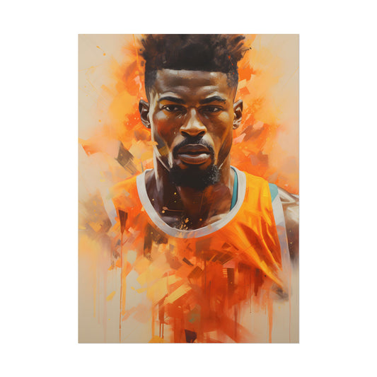 Dedicated Athlete: Intense Passion in Action - Poster