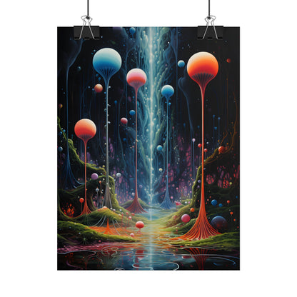 Celestial Dreams: Soft Blue Art Gallery - Poster