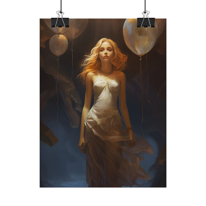 Candid Moment: Person in Nature, Lost in Thought - Poster