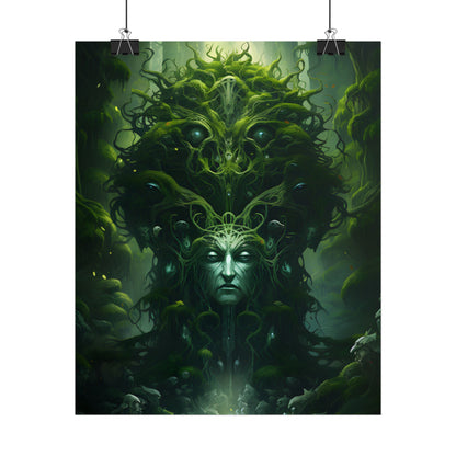 Mystical Forest Guardians: Ancient Tree Spirits Ethereal Artwork - Poster
