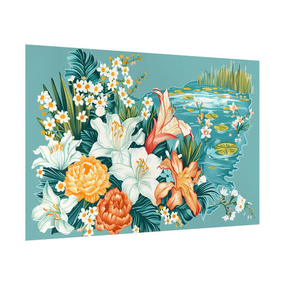 Vibrant Florida State Map: Colorful Artwork - Poster