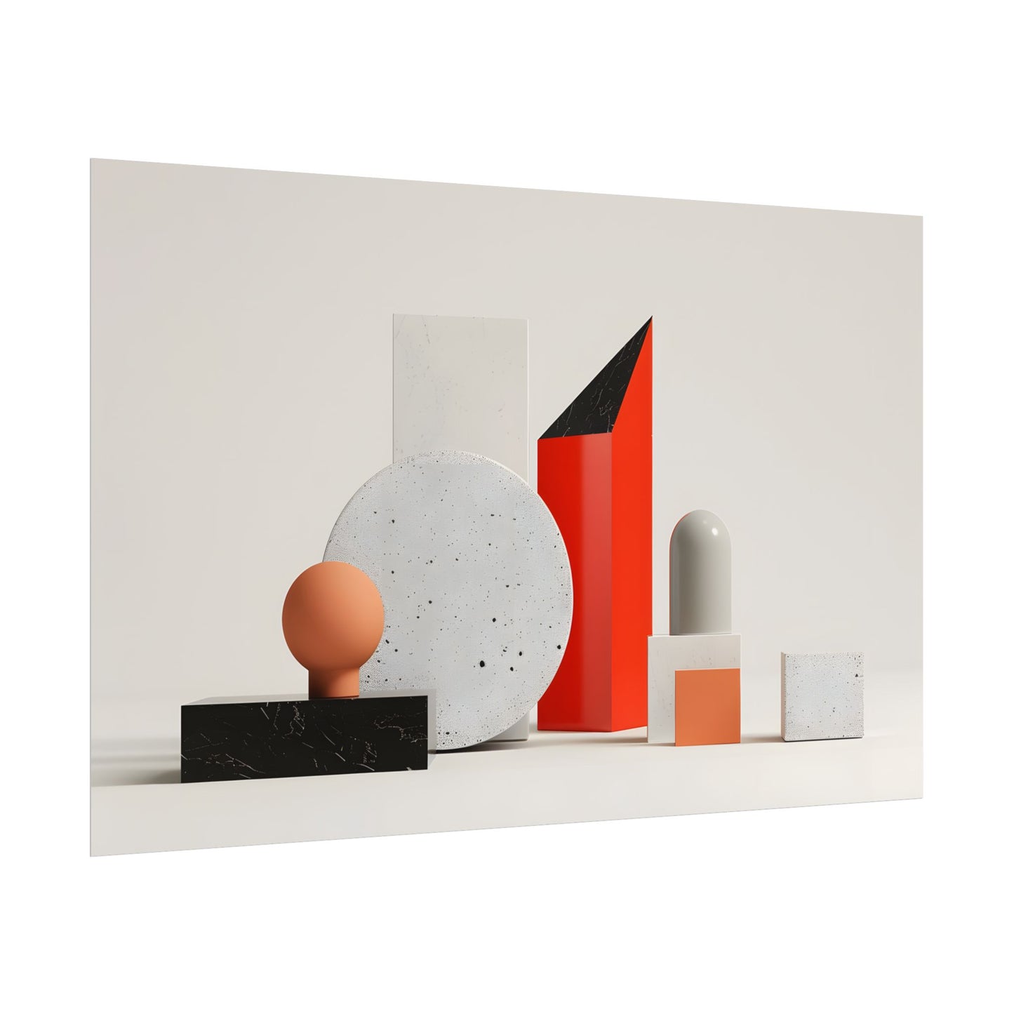 Minimalist Geometric Design: Modern Accessory Artwork - Poster