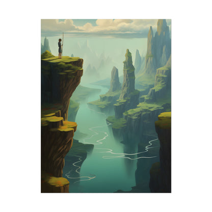 Outdoor Landscape: Desert Rock Formation Digital Art - Poster