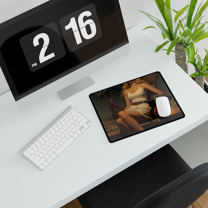 A Gentle Grip: Close-Up Photography Art - Desk Mat