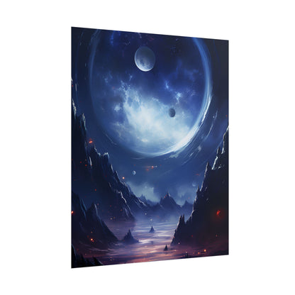 Cosmic Encounter: Black Hole Space Art - Poster