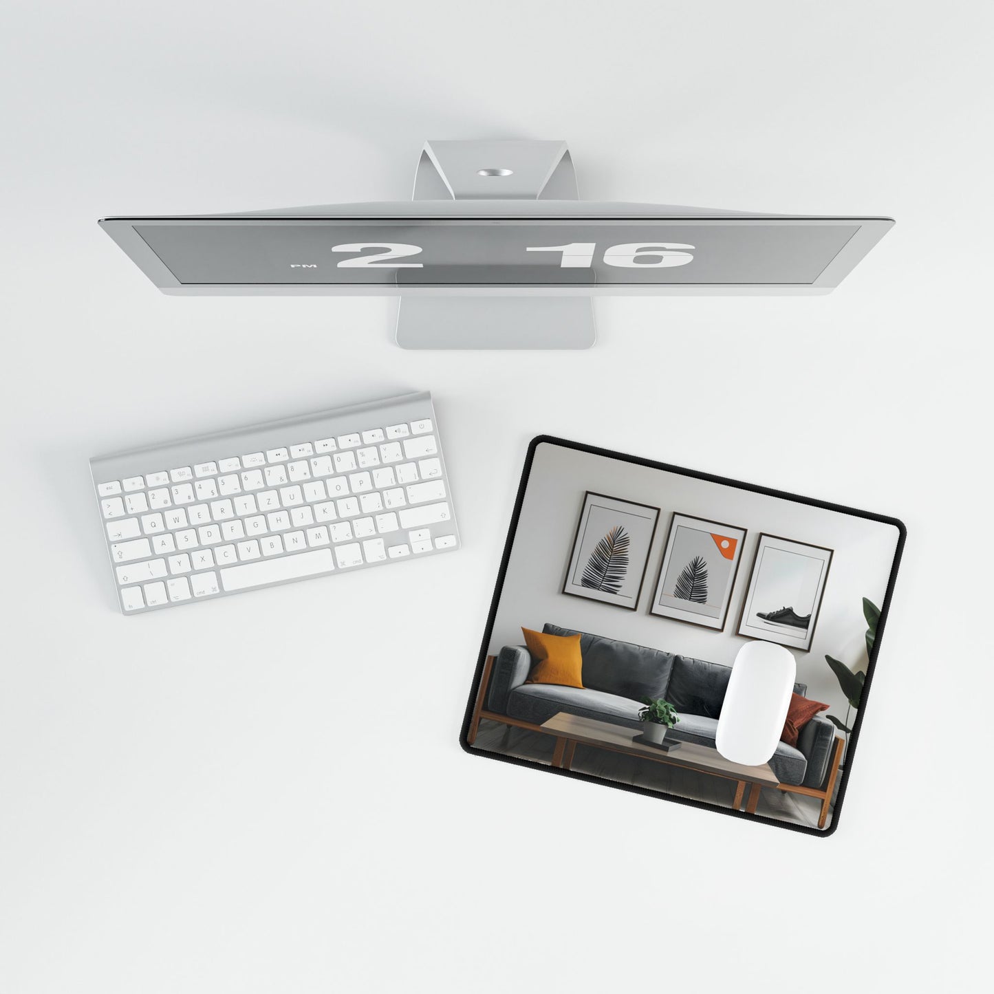 Minimalist Modern Living Room: Simple Furniture Art - Desk Mat