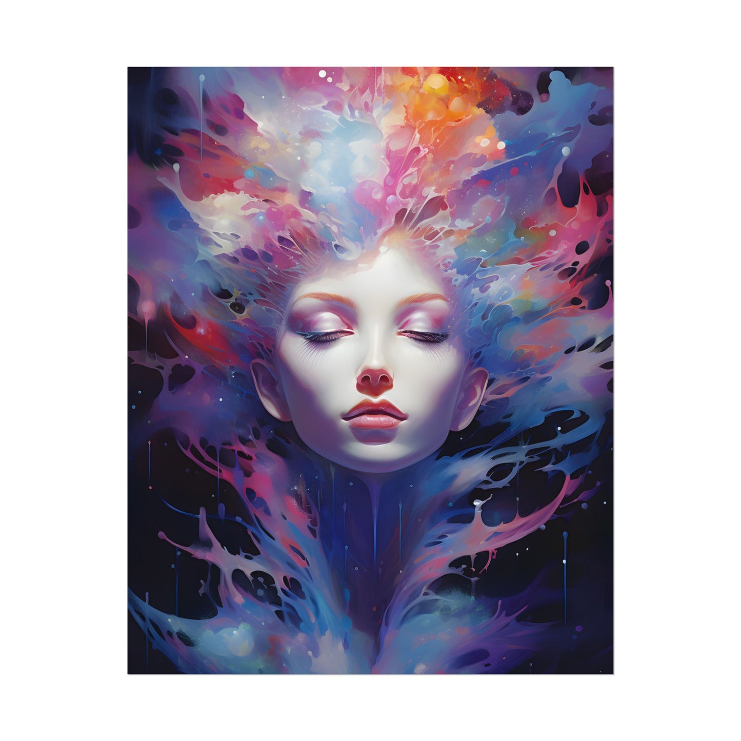 Otherworldly Celestial Dreams: Impressionistic Art Gallery - Poster