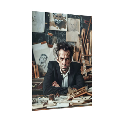 Intimate Self-Reflection: A Man's Portrait - Poster