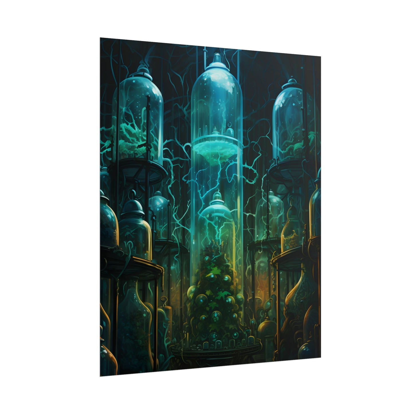 Molecular Secrets: Laboratory Artwork Showcase - Poster