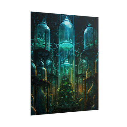 Molecular Secrets: Laboratory Artwork Showcase - Poster