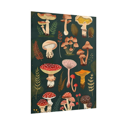 Vibrant Mushroom Poster: 2024 Batch - Poster