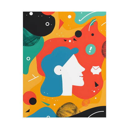 Vibrant Growth Mindset: Colorful Motivation Art - Poster