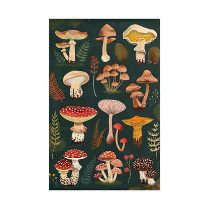 Vibrant Mushroom Poster: 2024 Batch - Poster