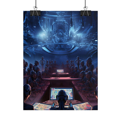 Futuristic Robot Orchestra: Musical Performance Art - Poster
