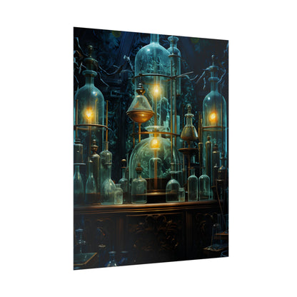 Laboratory Scene: Scientist in Chemical Research - Poster