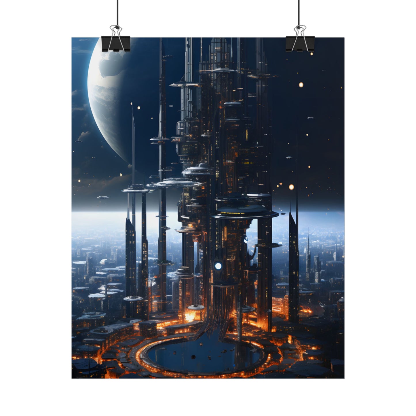 Massive Space Station: Industrial Orbit Artwork - Poster