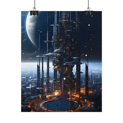 Massive Space Station: Industrial Orbit Artwork - Poster