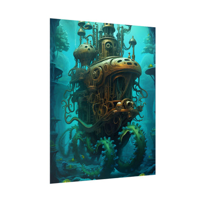 Steampunk Underwater Adventure: Dive into Discovery - Poster