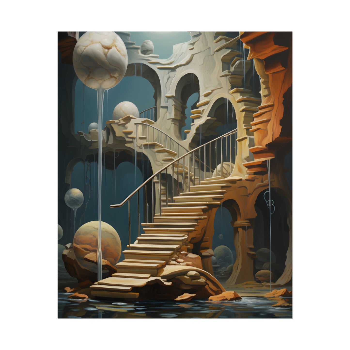 Person in Urban Oasis: Outdoors Artwork - Poster