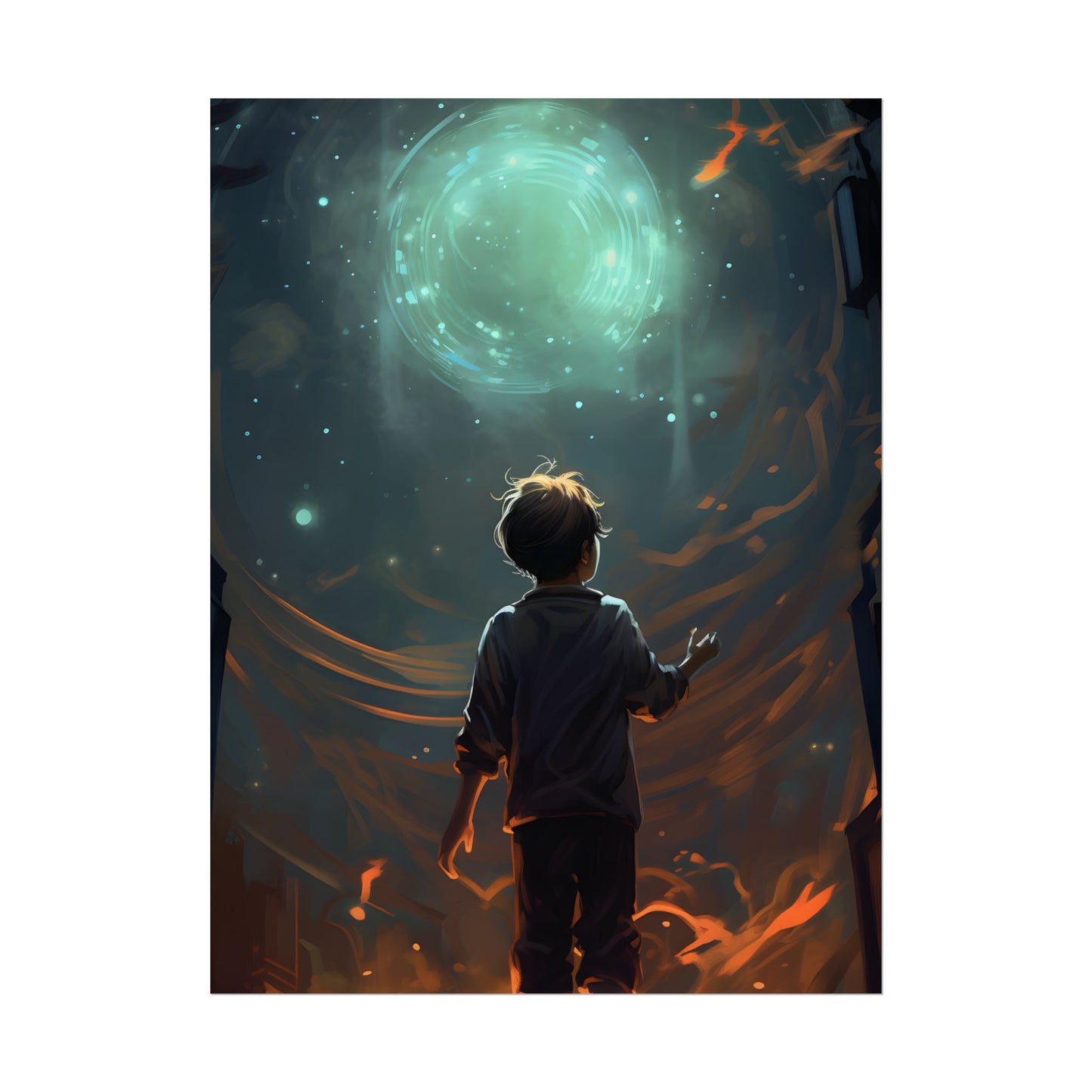 Mobile Life: A Moment in Time - Digital Art - Poster