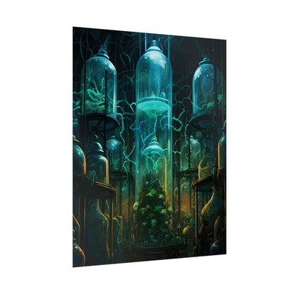 Molecular Secrets: Laboratory Artwork Showcase - Poster